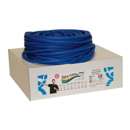 Fabrication Enterprises Sup-R Tubing Latex Free Exercise Tubing, Blue, 100' Roll/Box 1448097